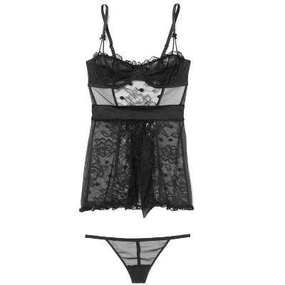 Adore Me Women's Etty Babydoll Lingerie 2 Adore Me Women's Etty Babydoll Lingerie - Image 2