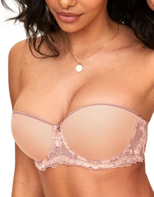 Adore Me Women's Kendil Balconette Bra 34B / Rose Smoke Beige 3 Adore Me Women's Kendil Balconette Bra 34B / Rose Smoke Beige - Image 3