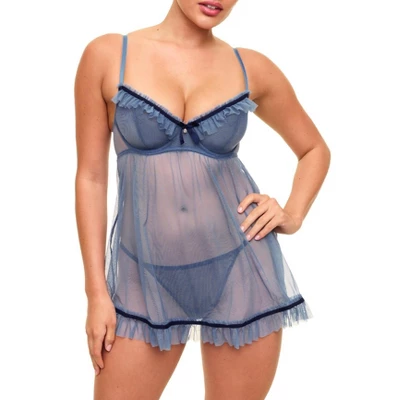 Adore Me Women's Tayla Babydoll Lingerie 1 Adore Me Women's Tayla Babydoll Lingerie