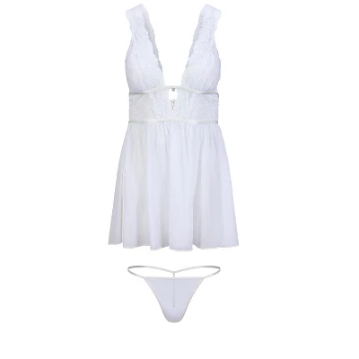 Adore Me Women's Adalee Babydoll Lingerie 4 Adore Me Women's Adalee Babydoll Lingerie - Image 4