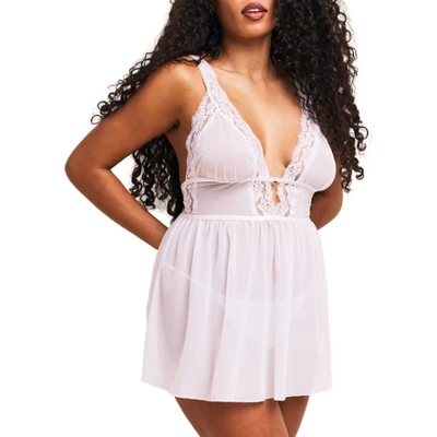 Adore Me Women's Adalee Babydoll Lingerie 1 Adore Me Women's Adalee Babydoll Lingerie