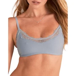 Adore Me Women's Rib Wireless Scoop Bralette