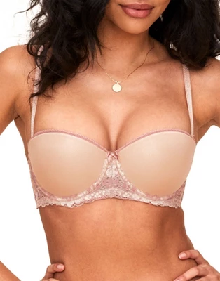 Adore Me Women's Kendil Balconette Bra 34C / Rose Smoke Beige 1 Adore Me Women's Kendil Balconette Bra 34C / Rose Smoke Beige